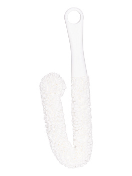 Щетка (ершик) для мытья стаканов и бутылок 30см DE'NASTIA белая ручка пластик 000000000001212876