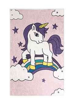 Коврик универсальный 50x80см LUCKY ЕДИНОРОГ розовый/белый полиэстер 000000000001215850