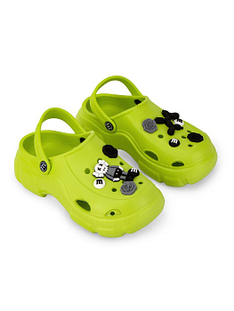 Сабо женские на платформе 35-36 зеленый ЭВА 000000000001223179