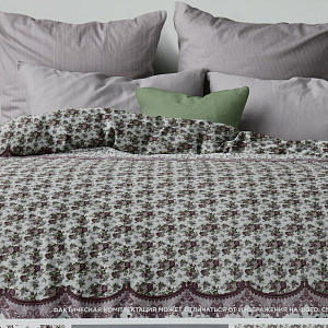 Комплект постельного белья 5предметов перкаль"Романтика"(70х70)рисунок 6399-1/31067-1 Нежность книжка,100%хлопок,610483 000000000001196478