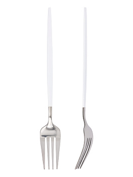 Набор вилок 2шт LUCKY Modern белый/серебро нержавеющая сталь 000000000001212633