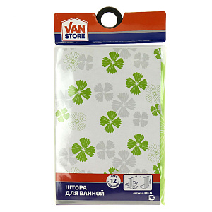 Штора д\ванной "Листья" 620-15 000000000001188002