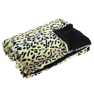 Плед меховой DE'NASTIA Леопард 150х200см в ассортименте 100%Полиэстер T740007 000000000001031777