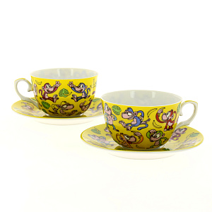 ОБЕЗЬЯНЫ Чайная пара 250мл 86-2077 1+1 000000000001138940