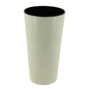 Кашпо для цветов 3л h260мм D140мм GARDENPLAST КАМЕЛИЯ со вставкой бежевый пластик 000000000001207374