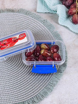 Контейнер для СВЧ 200мл SISTEMA Klip it прямоугольный. Можно использовать в микроволновой печи без крышки. Пластик. 000000000001142878