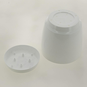 Горшок для цветов 2л h145мм D150мм GARDENPLAST ФРЕЗИЯ №1 белый пластик 000000000001207359