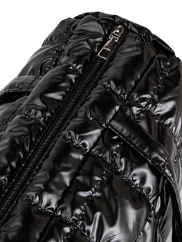 Сумка женская 2в1 35х24х15см стеганная черный полиэстер 000000000001229457