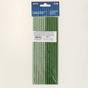 Трубочки для коктейля бумажные Камуфляж 12шт 2-0140 000000000001204138