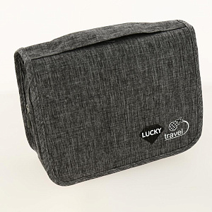 Косметичка дорожная серый 25х20х10 см 100%пэ Y000084 000000000001199716