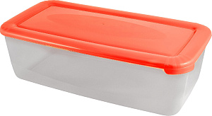 Контейнер для продуктов Plast Team POLAR, прямоугольный, коралловый, 6л, 385х200х120 (PT1679) 000000000001201518