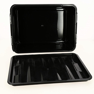 Ящик 15л ПОЛИМЕРБЫТ FULL BLACK пластик 4350804 000000000001204659