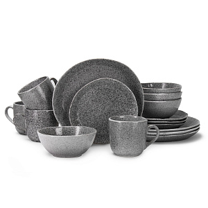 Набор столовой посуды 16 предметов AURORA (обеденная 26,5см-4шт/десертная 20см-4шт/салатник 15см-4шт/кружка 500мл-4шт) керамика 000000000001218566