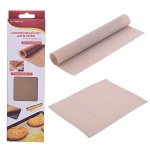 Антипригарный лист для выпечки 25*33см DH80-145. Изделие выполнено из тефлонового листа, армированного стекловолокном. Имитирует пл 000000000001190130
