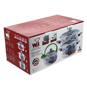 Набор посуды Wellberg, 6 предметов 000000000001105747