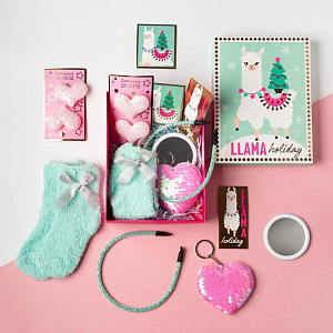 Набор подарочный KAFTAN "Llama Holidays" носки 18-20см и аксессуары 4678894 000000000001202330