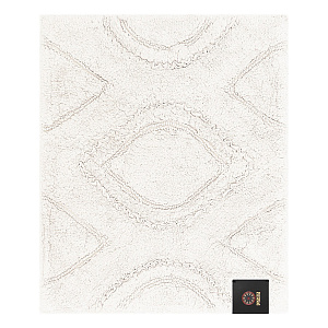 Коврик универсальный 50x60см DE'NASTIA рюши белый хлопок 100% 000000000001219586