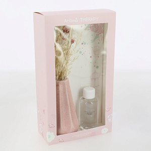 Диффузор для ароматизации помещений в керамической вазе с палочками 30мл Цветы 000000000001210781