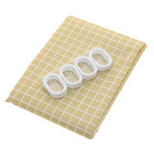 Штора для ванной Beige fresco, 180х200 см 000000000001161372