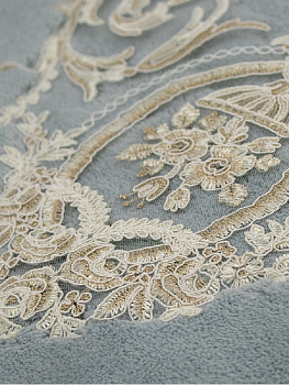 Ковр 60х100 100%хл гол аплик кружевоТурц 000000000001187184