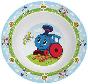 Набор детский посуды PRIORITY Паровозик из Ромашково фарфор 000000000001193754