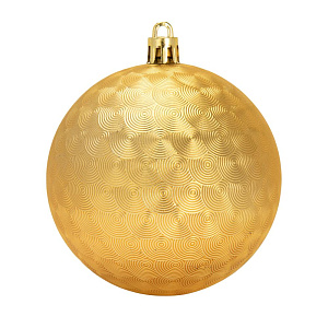 Декоративное украшение Набор шаров 3шт 6см золото пластик 000000000001224141