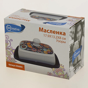 Масленка 17,9x13,2x8см Узоры Доломит M56094 000000000001195629