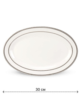 Набор столовой посуды 20 предметов ANGELICA (десертная 19см-6шт/обеденная 27см-6шт/суповая 23см-6шт/блюдо овальное 30см-1шт/салатник 20см-1шт) фарфор 000000000001223871