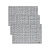 Набор салфеток 3шт 30x45см DE'NASTIA шанель серый/белый ПВХ75%/полиэстер25% 000000000001223337
