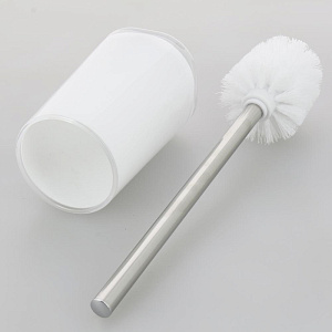 Щётка для унитаза DE'NASTIA трапеция белый пластик 000000000001207119