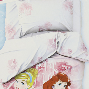 Комплект постельного белья 1,5-спальный Follow your heart Принцессы пододеяльник143х215см простыня150х214см наволочки50х70см-1шт поплин 100%хлопок 000000000001206733