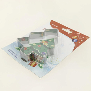 Форма кулинарная Елка 11х8х1,8см. Изготовлено из коррозионностойкой (нержавеющей) стали. VL2-83 000000000001192154