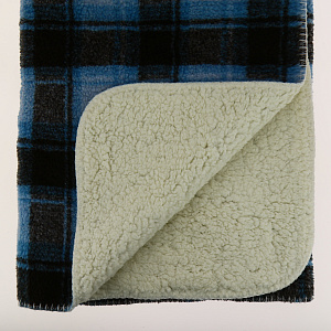 Плед160*130,Пэ 100% клетка гол.R020222 000000000001176124