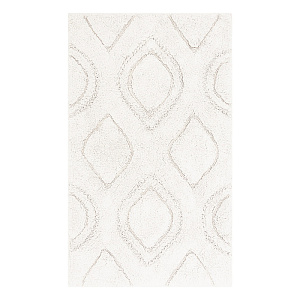 Коврик универсальный 60x100см DE'NASTIA рюши белый хлопок 100% 000000000001219582