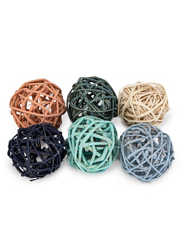 Сухоцветы 12x6x66см DE'NASTIA декоративные шары Лоза микс цветов 000000000001228208