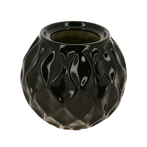 Ваза шарик №3 черный 12 см ввр-24416 000000000001191987
