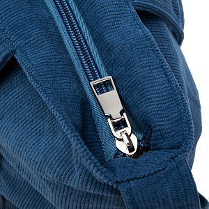 Сумка женская 34x34х7см индиго вельвет/полиэстер 000000000001221757