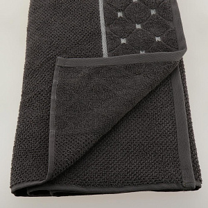 Полотенце 50х100см CLEANELLY Порфидо махровое плотность 560гр/м серый 100% хлопок ПЦ689-4097 000000000001198656