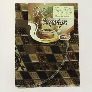 Фартук кухонный 68х70см Вилина с нагрудником полиэстер 6851 000000000001072454