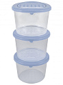 Набор емкостей для продуктов PATTERN круглая 3штх0,8л PT9853 000000000001152301