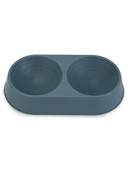 Миска для животных 23х10см двойная в ассортименте полипропилен 000000000001229117