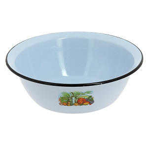 Миска 3,5л СТАЛЬ-ЭМАЛЬ с деколью эмалированная 000000000001022607