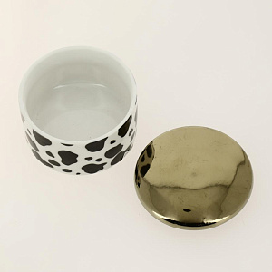 Декоративная шкатулка Леопард из фарфора / 7х7х4.5см арт.79919 000000000001186018