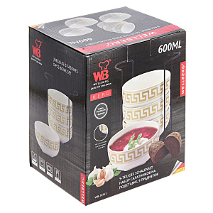 Набор салатников Wellberg, керамика, 5 предметов 000000000001172384