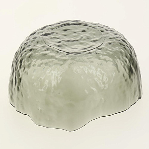 Салатник 13см/350мл LUCKY маленький серый с золотой каймой стекло 000000000001208538