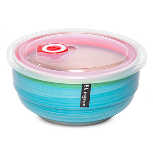 Салатник 15см/800мл ELRINGTON АЭРОГРАФ Зелень лета с крышкой керамика 000000000001211170