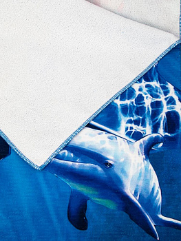 Полотенце пляжное 70х140см Океан микрофибра полиэстер 000000000001227516