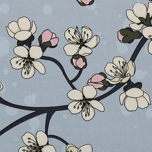 Комплект постельного белья семейный LUCKY Весенний сад 2наволочки70х70см 2пододеяльника215х145см 1простыня220х240см голубой поплин 100%хлопок 000000000001206537