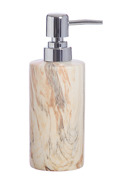 Дозатор для жидкого мыла бежевый мрамор. Материал: керамика, арт. 401-03 000000000001194951