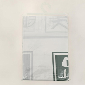 Штора для ванной 180х200см PRIMANOVA Hieroglyph PLE ПОЛИЭСТЕР DR-50039 000000000001204216